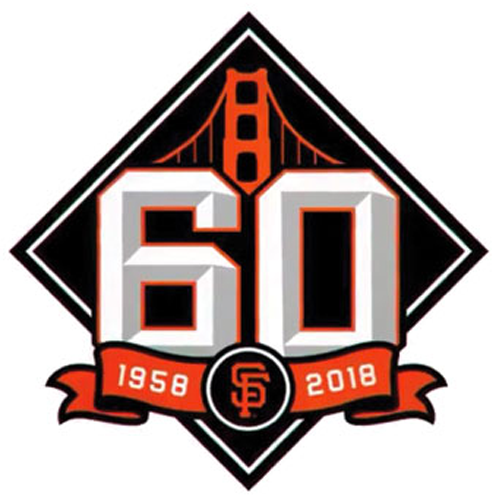 San Francisco Giants 2018 Anniversary Logo vinyl decal